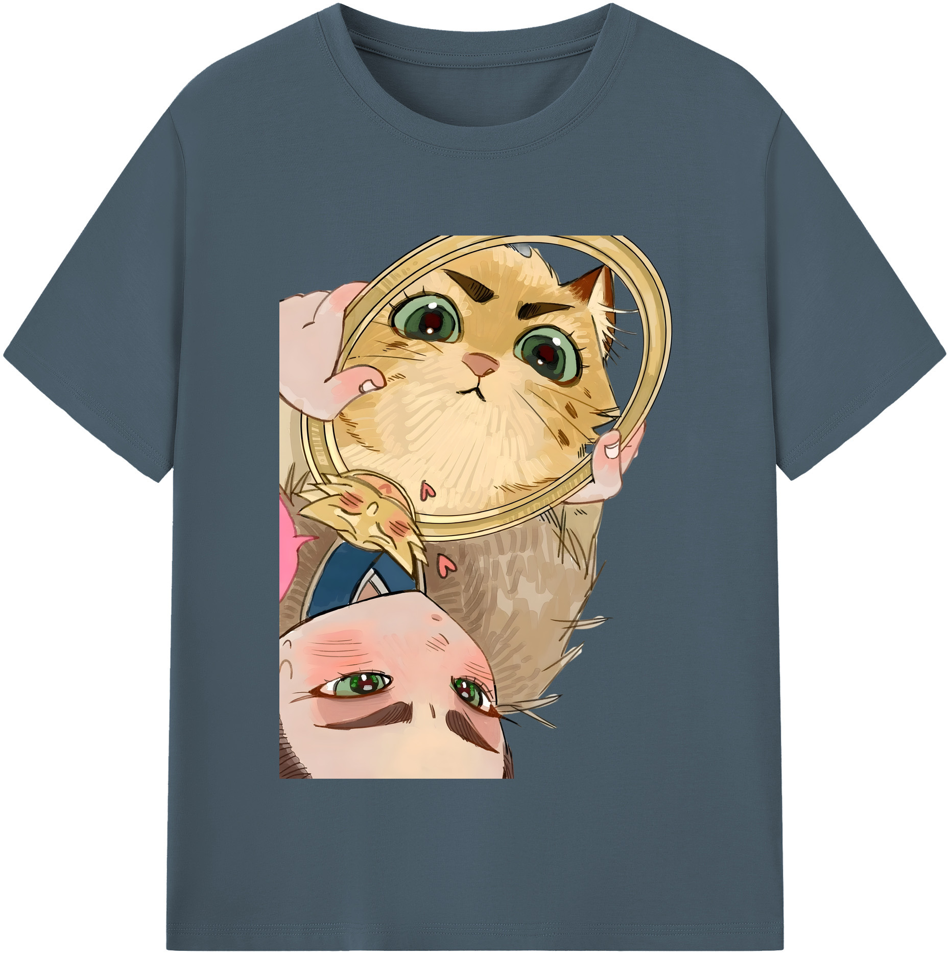 （画像用） Ne Zha 2 ナタ 魔童の大暴れ 綿100％半袖Tシャツ（フロントプリント）